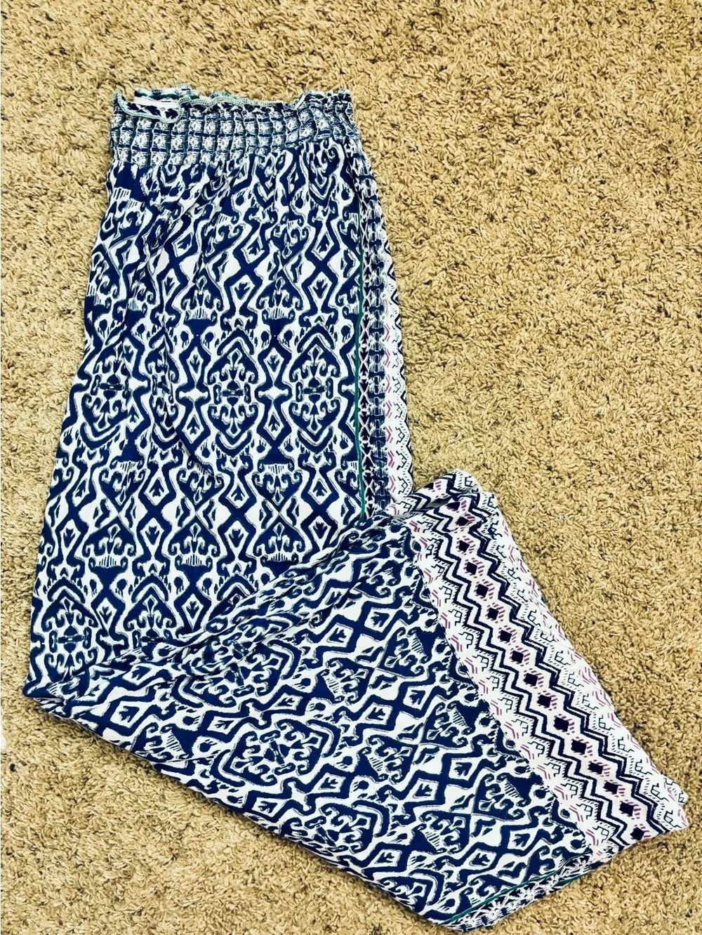 Angie’s Boho Palazzo Wide Leg Pants, high elastic waist
